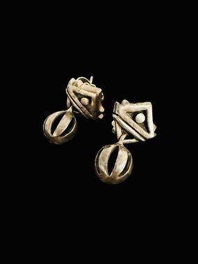 Custom Sterling Silver Geometric Earrings